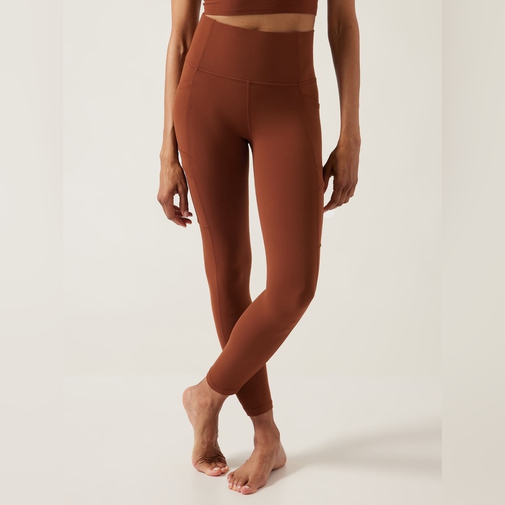 High-Waisted Brown Leggings